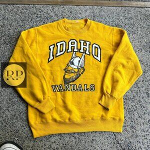 Idaho Vandals Football Long Shirt Sweatshirt Retro yellow '95